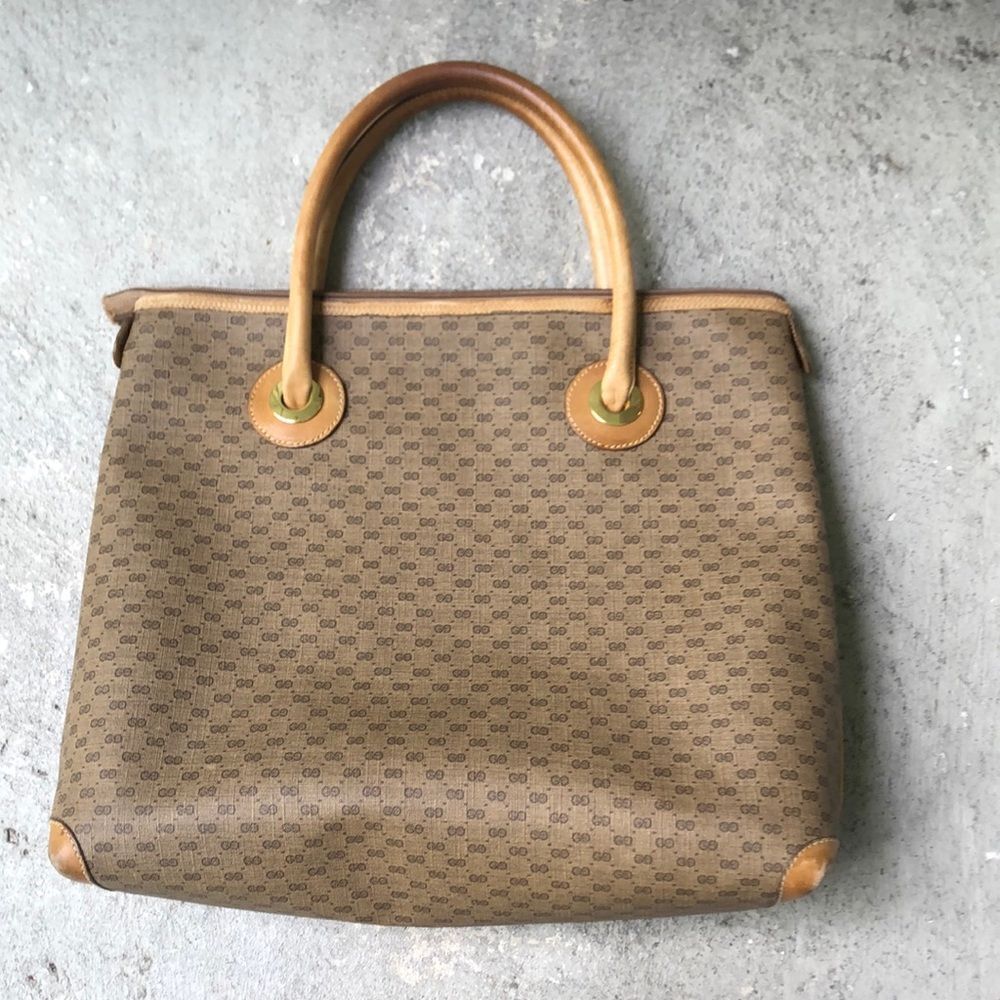 Vintage Gucci Micro GG Tote